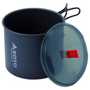 SOTO New River Pot, hochwertiger Kochtopf für minimalistische Backpacker, aus harteloxiertem Aluminium, widerstandsfähig gegenüber extremen Temperaturen