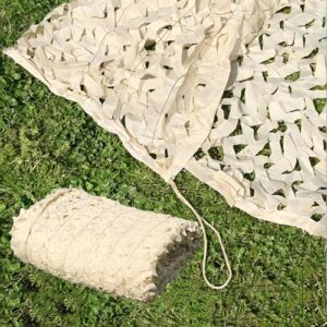 Tarnnetz Beige, Sonnenschutz für Terrasse, Auto Markise, Jagd Schatten netz, militärisches Dekoratives Tarnnetz, Verstärkte 2.5x6 Meter