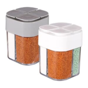 4 in 1 Gewürzstreuer für Camping und Grillpartys, ideal für verschiedene Gewürze und Kräuter