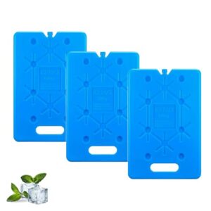 Groß Kühlakkus aus BPA-freiem Material für kühltasche - 3/6 Stück à 600 ml-Wiederverwendbarer ultradünner kühlelement für Outdoor-Aktivitäten zum Mitnehmen, um Lebensmittel frisch zu halten