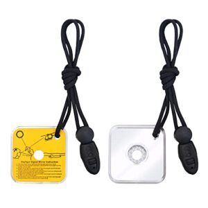 Zwei Signalspiegel, ein Überlebensspiegel mit Pfeife, Notfall Reflektierender Spiegel für Survival, Rettung und Überleben bei Camping-, Wandern- und Jagdausflügen