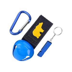 Bärenpfeife mit Karabiner und Haustierhalsband für Radfahren, Angeln und Outdoor-Utensilien