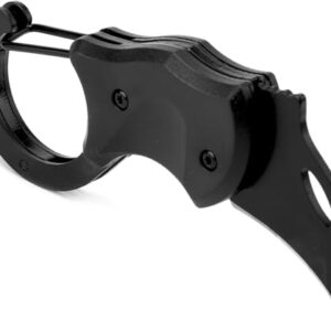 Schlüsselanhänger mit Mini-Taschenmesser, schwarzes Design, kompaktes und tragbares Geschenk für Männer