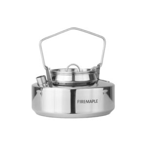 Edelstahl Camping Wasserkessel 0,6 L für Outdoor-Touristik mit Robuster Teekessel zum Kochen von Tee und Kaffee im Freien