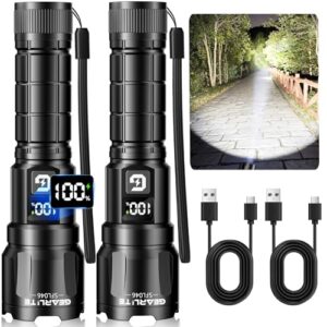 Taschenlampe mit hoher Helligkeit und verschiedenen Lichtmodi, ideal für Camping, Wandern und Notfälle