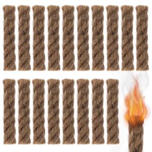 Zündschnüre für Feuerstahl, 18 Stück, Outdoor-Feueranzünder, Feuerstein, Survival-Feueranzünder, Trekking, Bushcraft, Kamin, Grill