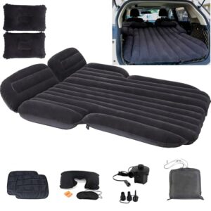 Icelus Auto Matratze SUV Luftmatratze mit Luftpumpe, 195 x 130 x 15 cm, aufblasbare Camping Kombi-Luftbett für Auto Rücksitz und dickere Kofferraum-Matratze, ideal für Camping und Outdoor-Abenteuer