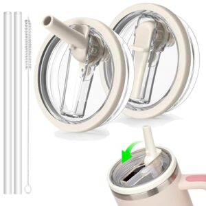 Ersatzdeckel für Stanley Cup, wiederverwendbarer Deckel mit Trinkhalm, Ersatz für 40oz Becher