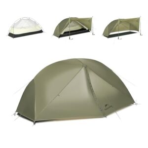 Ultraleichtes Zelte Winddicht Wasserdicht Trekkingzelt Tragbar 1 Personen Zelt für Camping Wandern