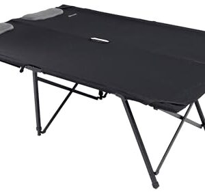 Outwell Posadas Double Faltliege in schwarz für Outdoor-Genuss und Camping