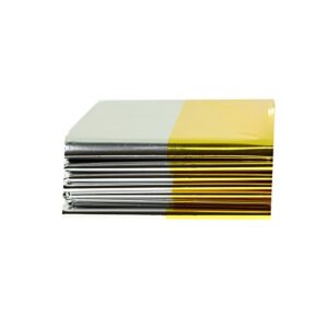Hochwertige Rettungsdecke aus Gold-Silber-Folie mit 160 x 210 cm Größe, ideal für Außenaufenthalte und Notfälle