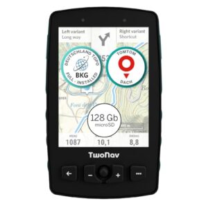 TwoNav Aventura 2 Plus, Outdoor-Handy für Abenteuer, GPS-Handheld mit 3,7-Zoll-Breitbild, Tasten und Joystick für Bergsteigen