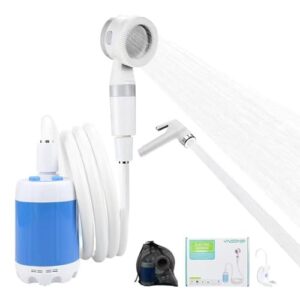 Tragbare Camping-Dusche mit Aufladbarer Pumpe - Ideal für Auto, Haustier und Outdoor