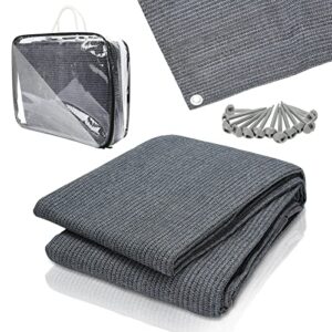 Vorzeltteppich, atmungsaktiver und rutschfester Campingteppich mit 12 Löchern und Tragetasche. Ideal für Zelte, Markisen und Campingausrüstung.