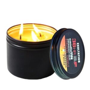 Notfallkerzen mit langer Brenndauer von bis zu 36 Stunden, windfest und rauchfrei, ideal für Camping oder Black-Outs.