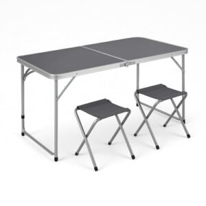 Klapptisch für Camping & Picknick, ultraleicht und faltbar, inkl. 4 Stühlen