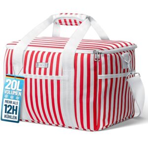 Isolierte Kühltasche für unterwegs - faltbar und wasserdicht - perfekt für Einkaufen, Picknicks oder die Arbeit