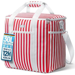 Kühltasche groß 30L faltbar - Isolierte Thermotasche - Lunchtasche wasserdicht & auslaufsicher für Auto, Einkaufen oder Picknick