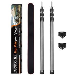 Kohlefaser Teleskop-Zeltstange, 200% Stabilität als Metallstangen mit nur 40% weniger Gewicht. Ideal für Zelte unter extremen Wetterbedingungen.