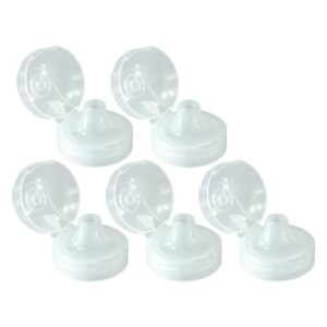 Kavodrink 5 x Flip-Top-Deckel für Tritan Trinkflasche Wasserflasche - BPA-frei, Sport, Fahrrad, Fitness