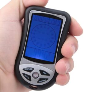 Multifunktionales digitales Höhenmesser mit Barometer, Thermometer und Wettervorhersagefunktion, elektronischer Kompass und digitaler Anzeige für Outdoor-Abenteuer