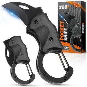 Multifunktionales Taschenmesser mit Karabinerhaken, ideal für Männer als Geschenk oder Alltags-Gadget