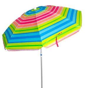 Pincho Großer Strandschirm, Ø 200 cm, winddicht, UV-Schutz 50, hochwertige Materialien