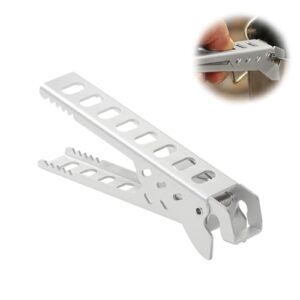 Qutalmi Griffzange, Topfhalter rutschfest Hand Pot Clip Verbrühschutzclip für Camping und Kochen im Freien, Aluminium-Gribspitze mit Anti-Rutsch-Oberfläche