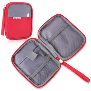 Reiseapotheke-Tasche, Tragbar Medikamententasche Klein, Mini Erste Hilfe Tasche Leer, Wasserdichte Reise Apothekentasche, Notfalltasche für Home, Camping