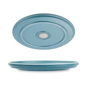 Magnetische Kunststoffteller mit Anti-Slip-Ring für Wohnmobil, Camping & Boot - Bruchsicher und stilvoll - Made in Deutschland