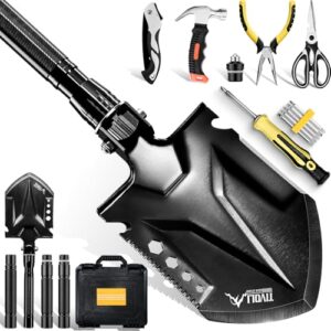 Multifunktionales Klappspaten-Set aus kohlenstoffreicher Stahl für Outdoor-Aktionen, Camping, Wandern und Survival