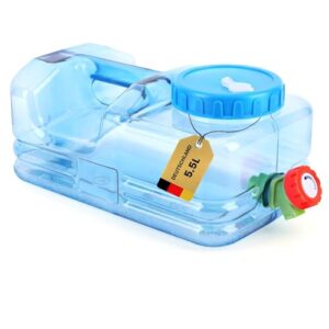 Camping-Wasserkanister, 5L bis 22L Wasserbehälter mit Hahn, Tragbarer Wassertank für Outdoor Reise, Haus und Trinkwasser-Speicher-Eimer BPA-frei