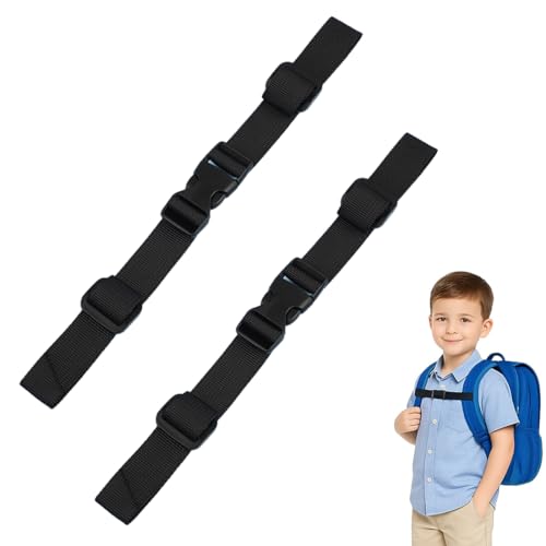 Verstellbarer Brustgurt Rucksack für Kinder, Rutschfester Gurtband, Nylon mit Schnellverschluss, ideal für Joggen und Wandern außerhalb
