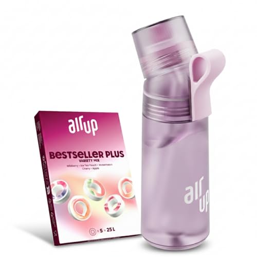Wasserflasche in Violett mit Lavendelgeschmack für Schule, Sport und Gym