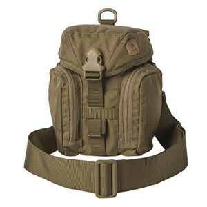 Helikon-Tex Essential Bushcraft Survival Kit Bag in Coyote-Farbe. Die Tasche besteht aus hochwertigem Material und enthält ein umfassendes Survival-Kit für den Einsatz in der Wildnis.
