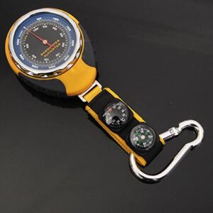 Höhenmesser, Thermometer, Kompass und Karabiner in einem - ideal für Outdoor-Aktivitäten wie Wandern und Camping