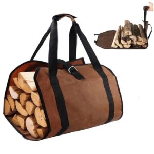 Robuste wasserdichte Tragetasche aus Nylon für das Transportieren von Brennholz, ideal für Camping, Grillen und Gartenarbeit
