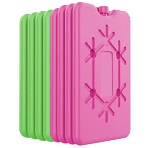 8 Stück wiederverwendbare ultradünne Kühlakkus für Kültaschen - geeignet für Outdoor-Aktivitäten zum Mitnehmen und frische Lebensmittel halten