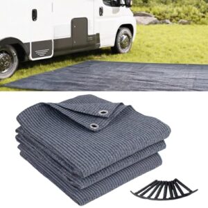Vorzeltteppich aus HDPE-Material für Camping, atmungsaktiv und rutschfest, 2x3m Zeltboden mit Markise