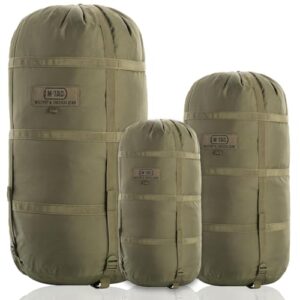 Militärischer Kompressionssack für den Schlafsack, Kompressionsbeutel 40 Liter XL Olive, ideal für Rucksack-Kompressionsbeutel, Kleidung und Gegenstände