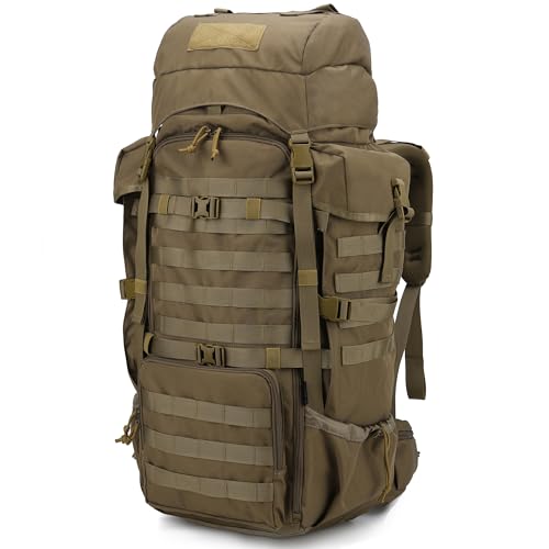 Geräumiger und funktionaler Trekkingrucksack für Outdoor-Aktivitäten wie Wandern, Bergsteigen und Reisen. Große Kapazität von 70 Litern mit vielen Fächern und Taschen.