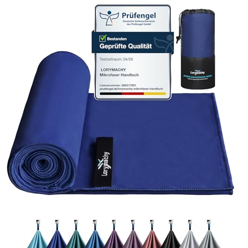 Mikrofaser Handtuch für Fitness, Yoga und Strand - ultraleicht und schnelltrocknend mit Silberionen-Behandlung - ideal für Fitnessstudio, Badezimmer und Reisen