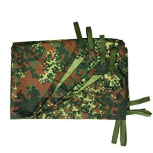 Flecktarn-Mehrzweckplane für Outdoor-Bereich und militärische Zwecke, robust und hochwertig gefertigt