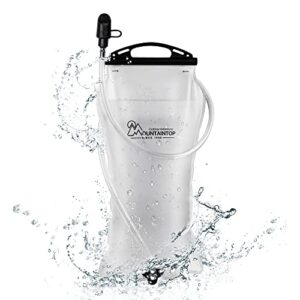 Mountaintop Trinkblase 3L - Outdoor-Trinkbeutel mit Trinksystem für Rucksack zum Wandern, Radfahren, Laufen und Camping