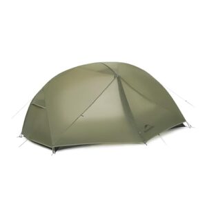 Ultraleichtes Zelt für Outdoor-Aktivitäten, Wasserdicht, Winddicht, 3-Saisons-Zelt für 1-3 Personen, mit Erweiterungstuch und Moskitonetz