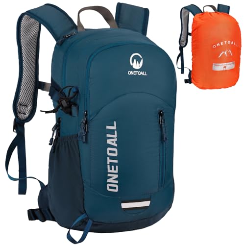 Leichter und wasserdichter Wanderrucksack mit Rückenbelüftung für Tageswanderungen, Radfahren und Reisen. Idealer Rucksack für Damen, Herren und Kinder ab 10 Jahren.