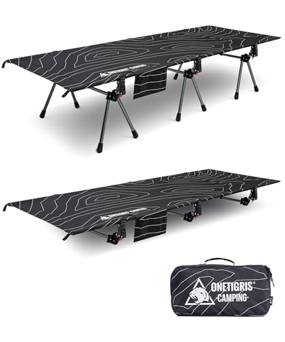 Ein bequemes und robustes Campingbett mit einem weiten Bettformat von 190x70 cm, ideal für Zelte, Outdoor-Aktivitäten, Reisen, Garten und Büro. Das Feldbett ist leicht zu falten und kann bis zu 150 kg belastet werden.