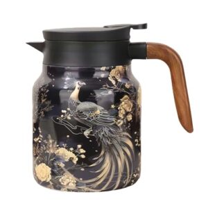 Thermoskanne mit teesieb, Thermo-Teekanne mit Teesieb und Deckel für heiße Getränke wie Tee oder Kaffee