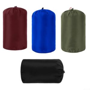 Ultraleichte Reisepacktasche 4er Pack Zilimontt für Camping und Wandern - 400D Nylon Stuff Sack Aufbewahrungstasche in verschiedenen Größen