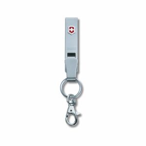 Victorinox Gürtelanhänger Multiclip, Taschenmesser Klappmesser in silber mit Metallhülle und Karabinerhaken